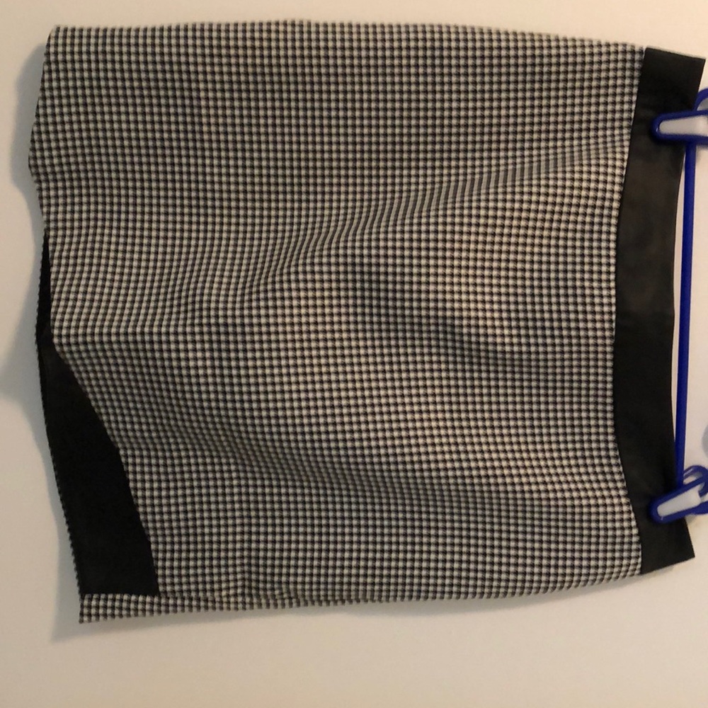 black and white skirt